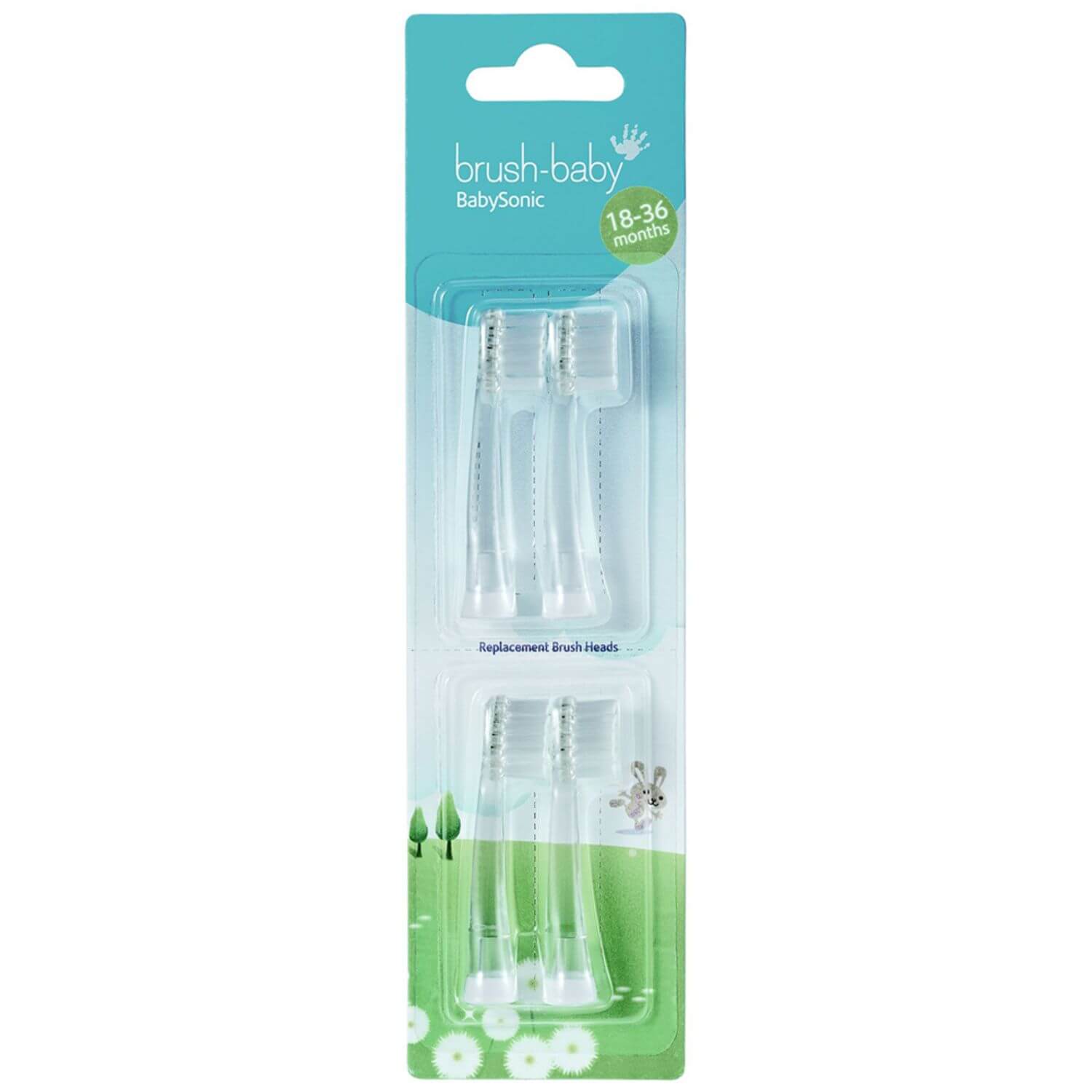 Brush-Baby BabySonic Replacement Brush heads 18-36mths (4 Pack)